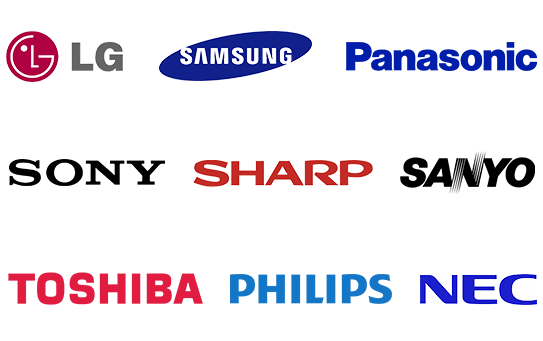 Technician repairing a TV